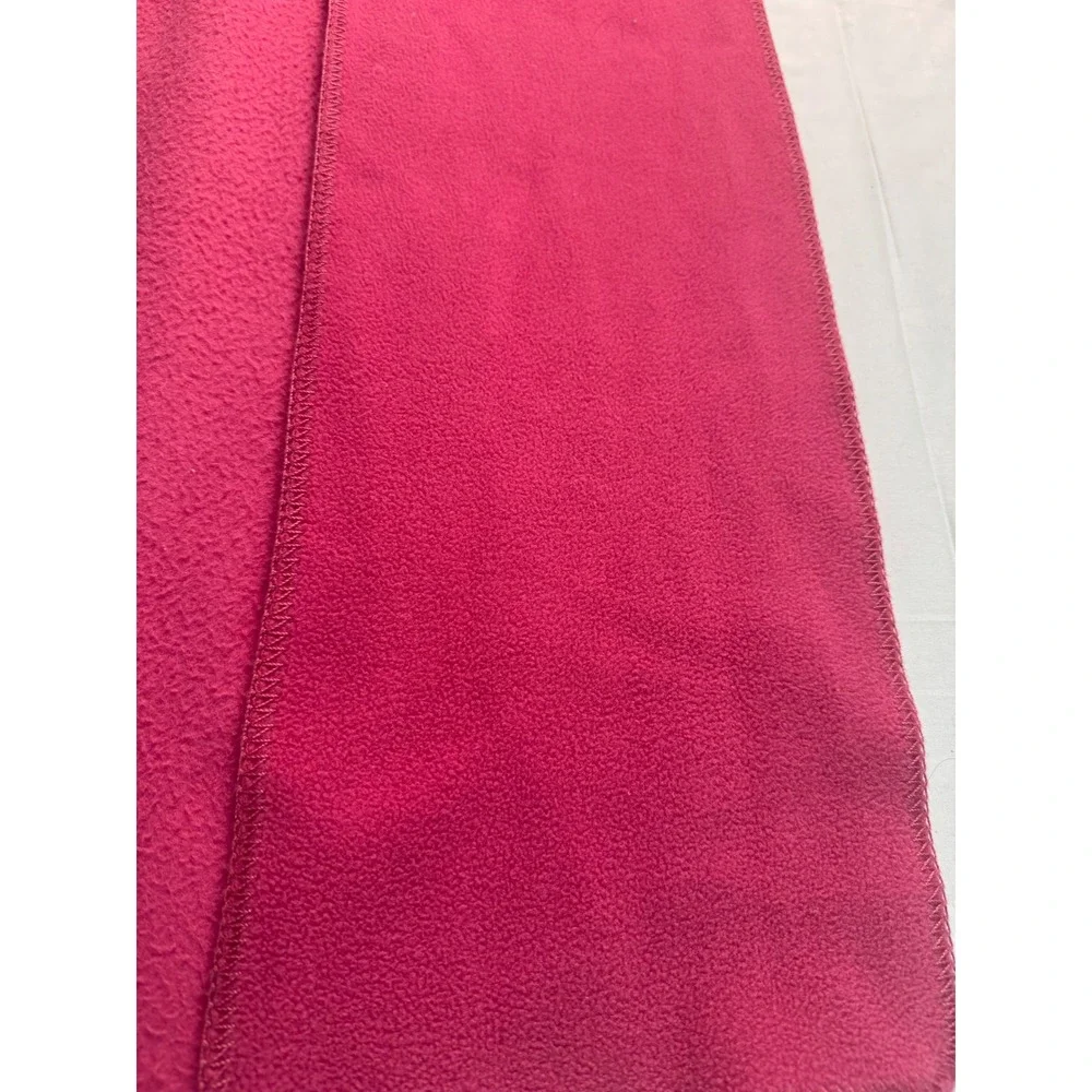 LL Bean Fleece Scarf Magenta Pink Soft Winter Accessory